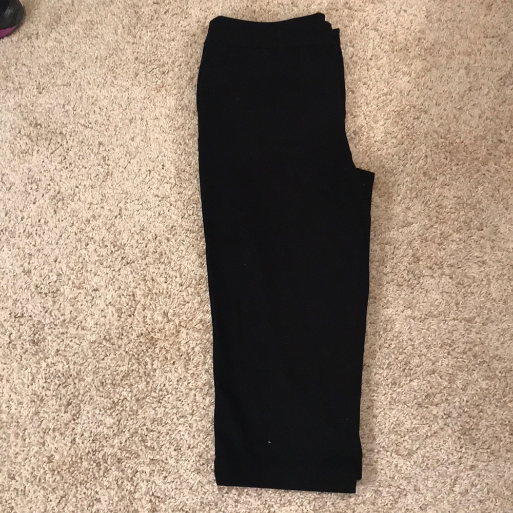 St Johns Bay Cropped Black Dress Pant. Sz12